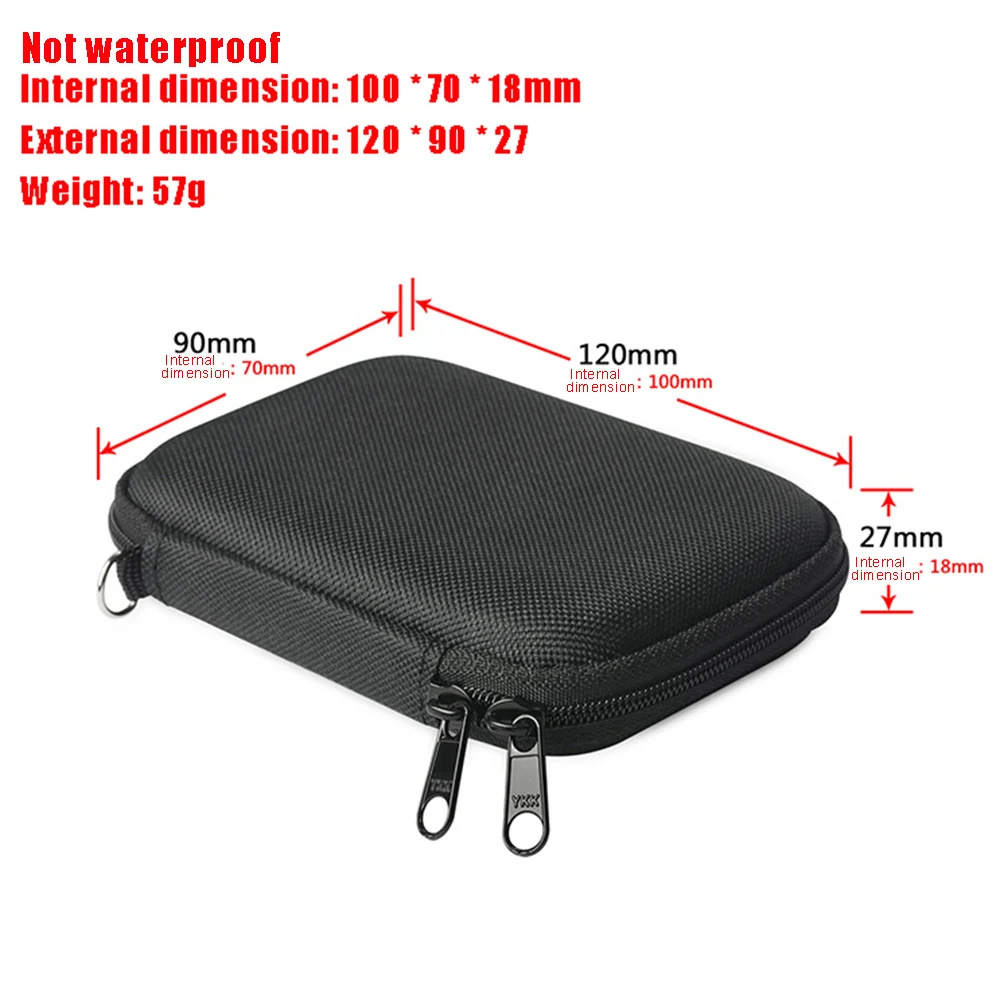 

Travel Protective Carrying Storage Bag Nylon Hard Case for iPhone 12/ 12 Pro MagSafe Charger Handy Case
