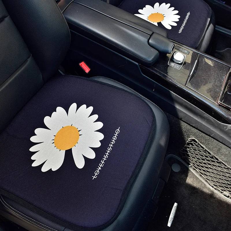 Летние чехлы на автомобильные сиденья с цветочным рисунком универсальные