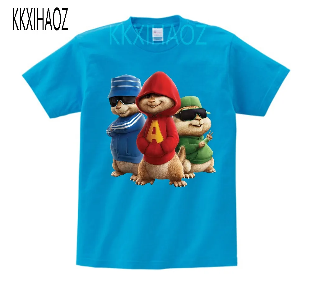 

Одежда, куртки Alvin и чипмунк, хлопковая футболка, Детская летняя дышащая одежда с коротким рукавом, одежда с чипмунком для мальчиков и девоче...