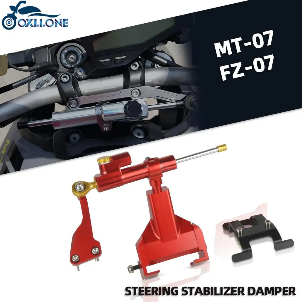 Motorcycle Accessories cnc alumimum Steering Stabilizer Damper FOR YAMAHA MT-07 MT 07 MT07 FZ-07 FZ 07 FZ07 2016 2017 2018