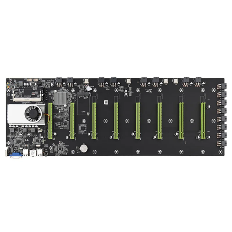 

BTC-D37 Mining материнская плата 8 GPU PCI-E 16X слоты DDR3 Материнская плата с USB 2,0 SATA 3.0 портов детали компьютера