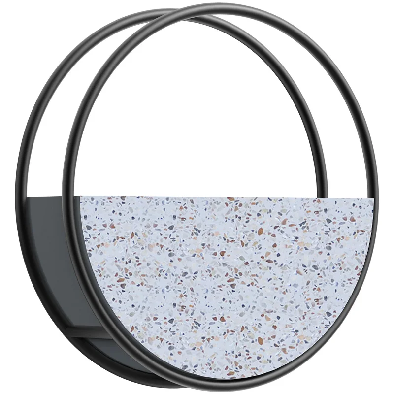 Креативная железная настенная ваза Terrazzo подвесной цветочный горшок для балкона