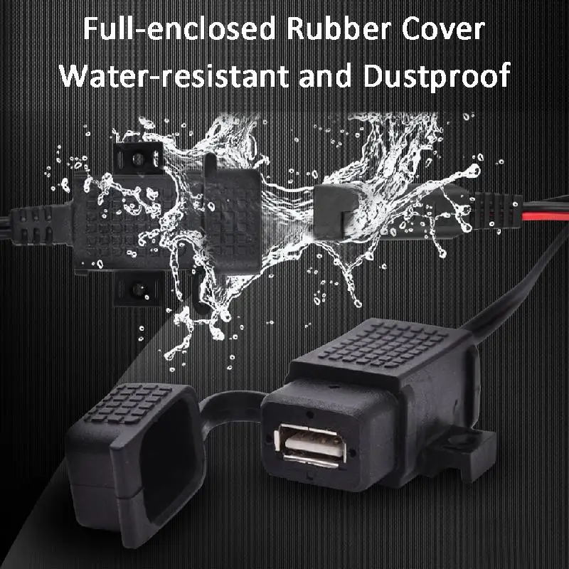 Монтажный держатель 2 1 Amp для адаптера кабеля SAE к USB быстрый разъем мотоцикла