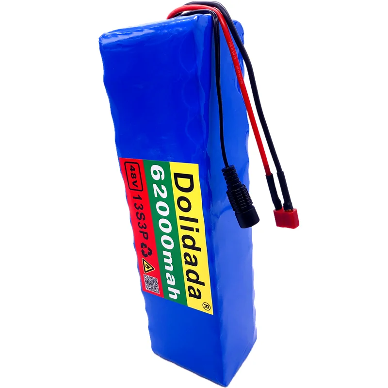 

48V62Ah 1000w 13S3P 48V - 54,6 v BMS + 54,6 V