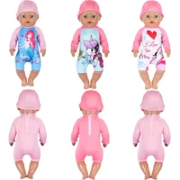 43cm doll clothes swimsuit 18 inch dolls rompers suit summer doll clothing for baby birthday festival gift fit bjd 14 doll