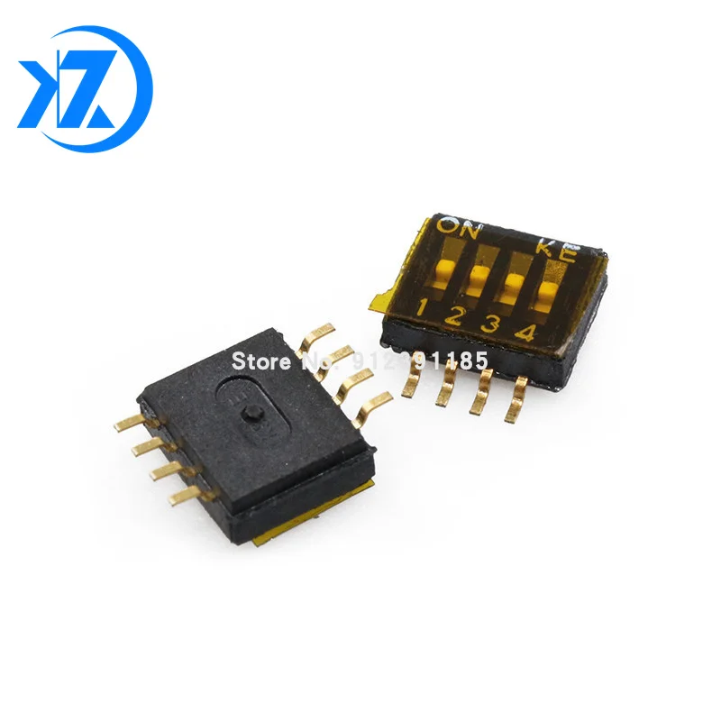 10 шт. x Переключатель SMD SMT типа слайд 1P 2P 3P 4P 5P 6P 8P 1 27 мм позиционный путь DIP черный
