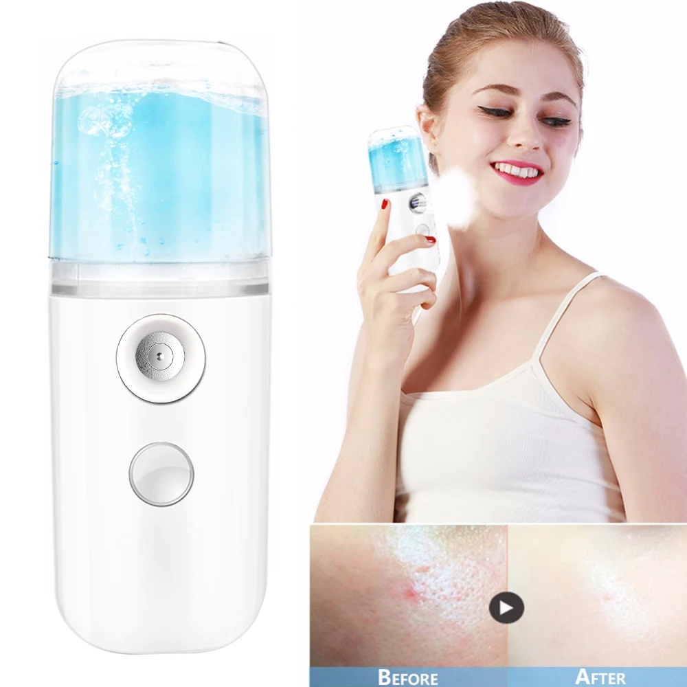 30 мл мини нано опрыскиватель для лица USB распылитель отпариватель увлажнитель