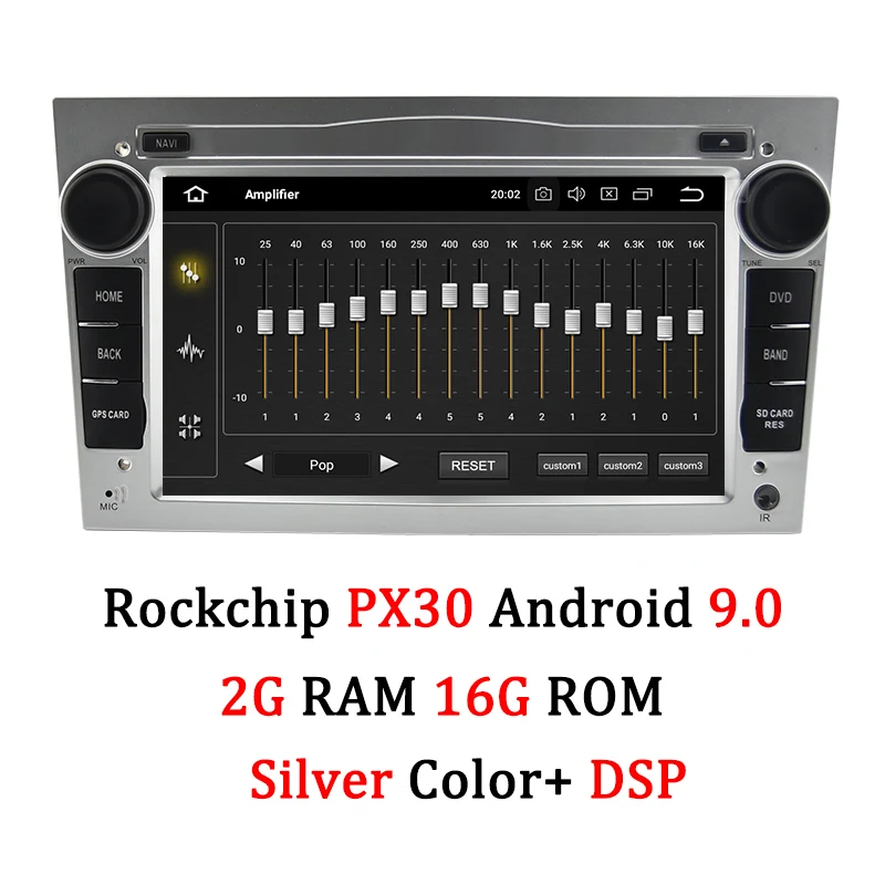PX30 DSP Silver Автомобильный DVD gps навигатор AUTOTOP 2Din Opel для Opel Antara Vauxhall Meriva Vectra Opel Astra H Радио USB Bluetooth Автомобильный мультимедийный - Цвет: PX30 DSP Silver