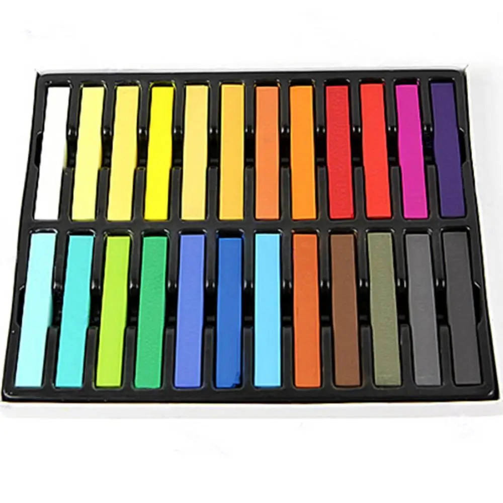 

80% Hot Sale Fashion Easy Temporary Colors Non-toxices Hair Chalk Dye Soft Hair Pastels Kit