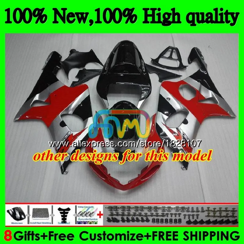 Корпус для SUZUKI GSXR 1000 GSX-R1000 GSXR1000 00 01 02 красный белый черный 40BS.37 1000CC GSXR-1000 K2 GSX R1000 2000