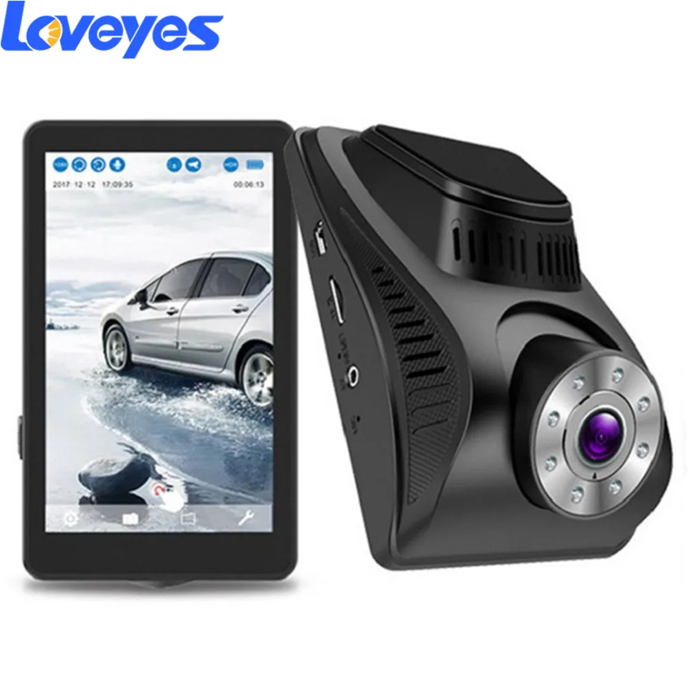 Вертикальный Экран Скрытая Dash Cam 4 дюймовый сенсорный экран передней и задней