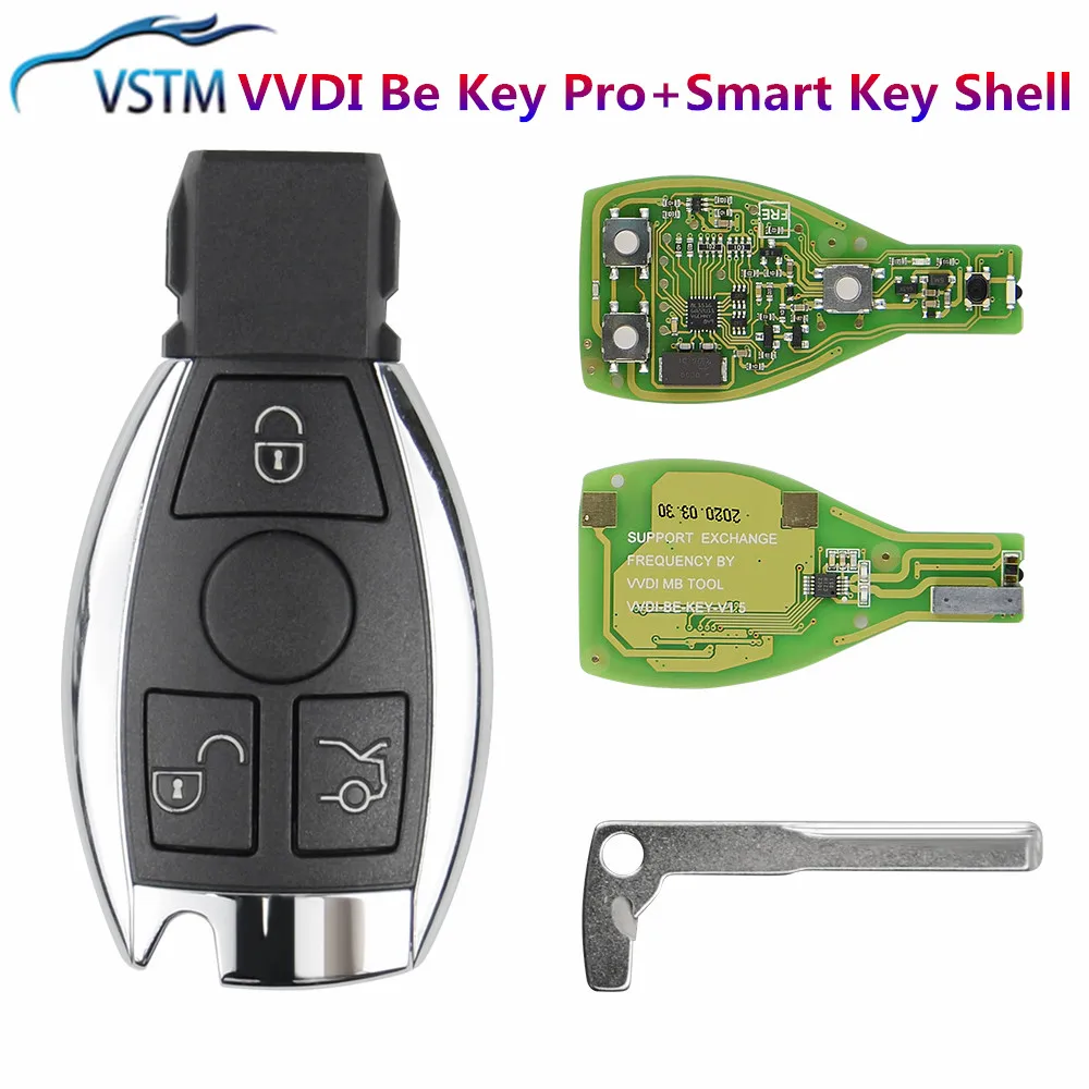 2021 улучшенная версия Xhorse VVDI BE Key Pro с умным корпусом ключа 3 кнопки логотипом для B *