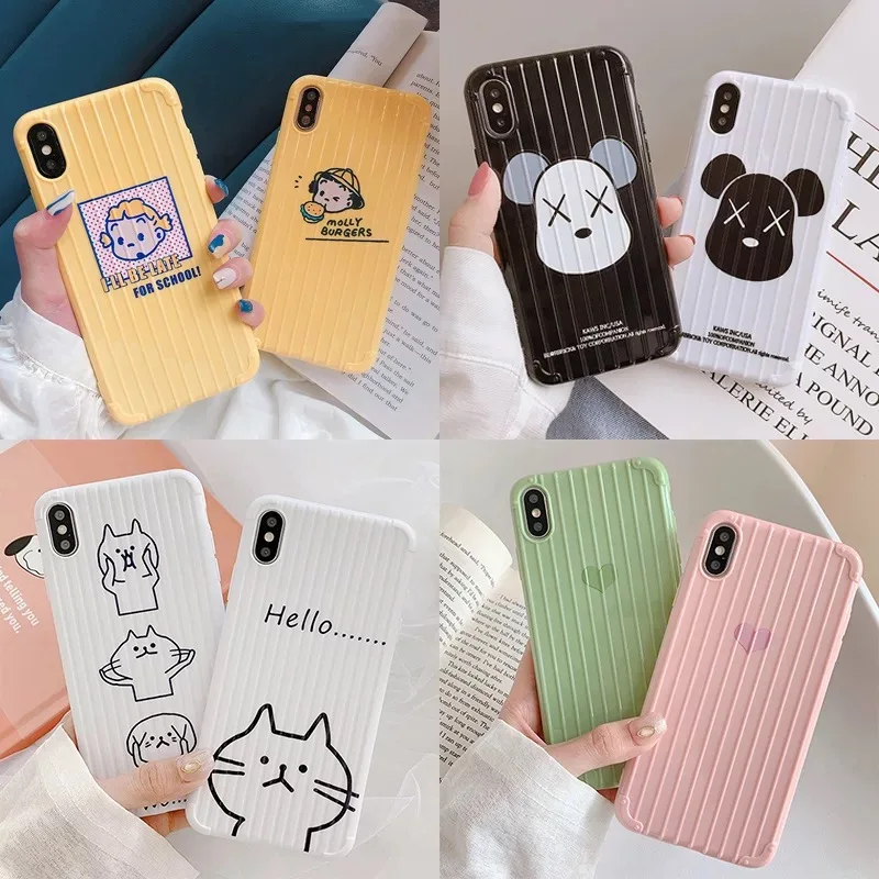 A pple 11S XR XS Max 6 6S Plus Мягкий аниме ТПУ силиконовый чехол для телефона 7S 8S девушка