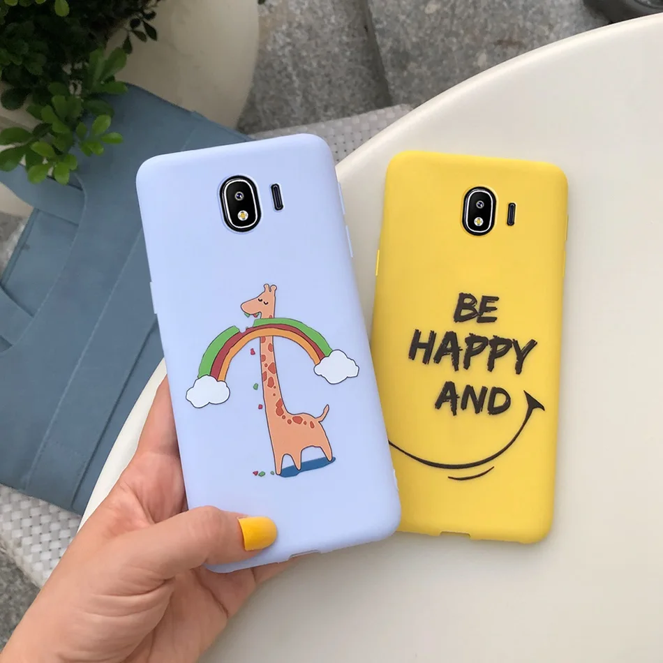Милый мультяшный силиконовый чехол для Samsung Galaxy J2 Pro 2018 J250F яркий мягкий из ТПУ J250