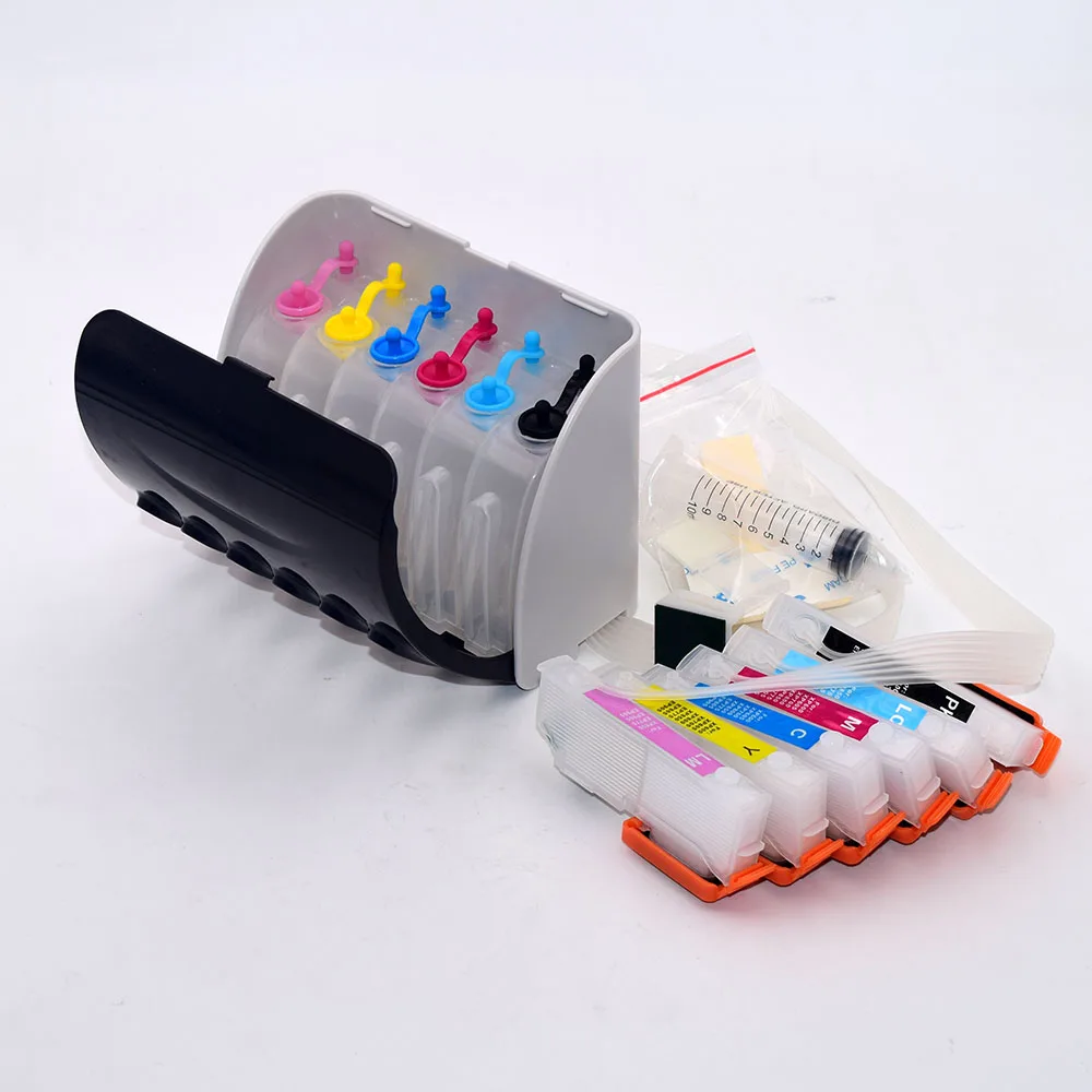 

6 Color IC70 Continuous Ciss Ink Supply System with ARC Chip for Epson EP-905 EP-805 EP-705 EP-775 Printer