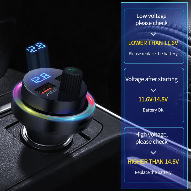 Автомобильное зарядное устройство с двумя USB-портами и поддержкой быстрой