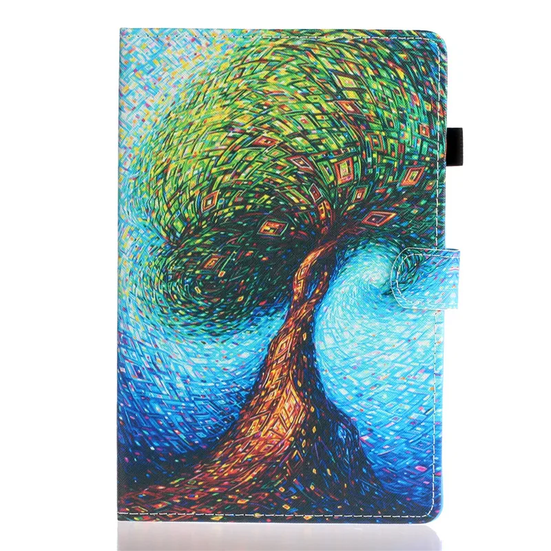 Tree Милый Сова Слон Обложка с рисунком для Samsung Galaxy Tab S6 чехол для планшета чехол с принтом для Tab S6 Чехол SM-T860 SM-T865 - Цвет: Tree