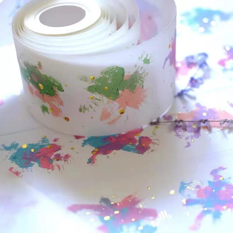 

Милая Акварельная Маскировочная лента Washi для изготовления открыток, декоративные наклейки «сделай сам» для скрапбукинга