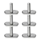 6 шт. рельсовые болты из нержавеющей стали для каноэ, лодки, водных лыж, уличные рыболовные винты для байдарки, запчасти, аксессуары, простой в использовании инструмент, водные ремесла