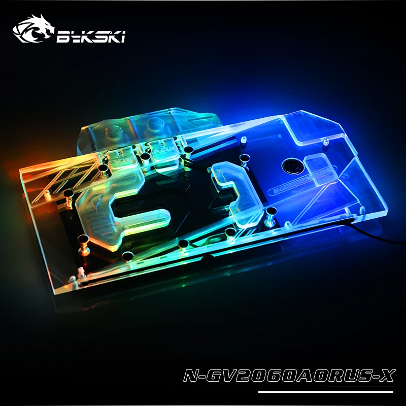 

Bykski Gpu Koeler Voor Gigabyte Aorus Geforce RTX2060 Xtreme 6G (1.0,2.0) Gpu Water Blok N-GV2060AORUS-X cooler