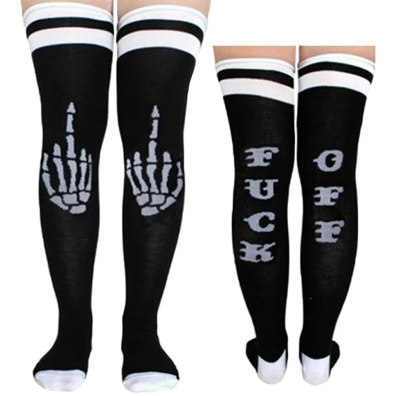 3 пары женские чулки харуюку выше колена полосатые гольфы новинка с буквенным