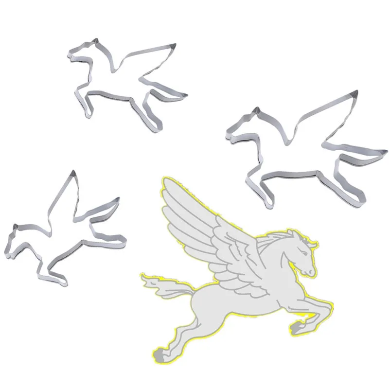 DIY печенье в форме лошади Единорога резак формы украшения торта инструменты