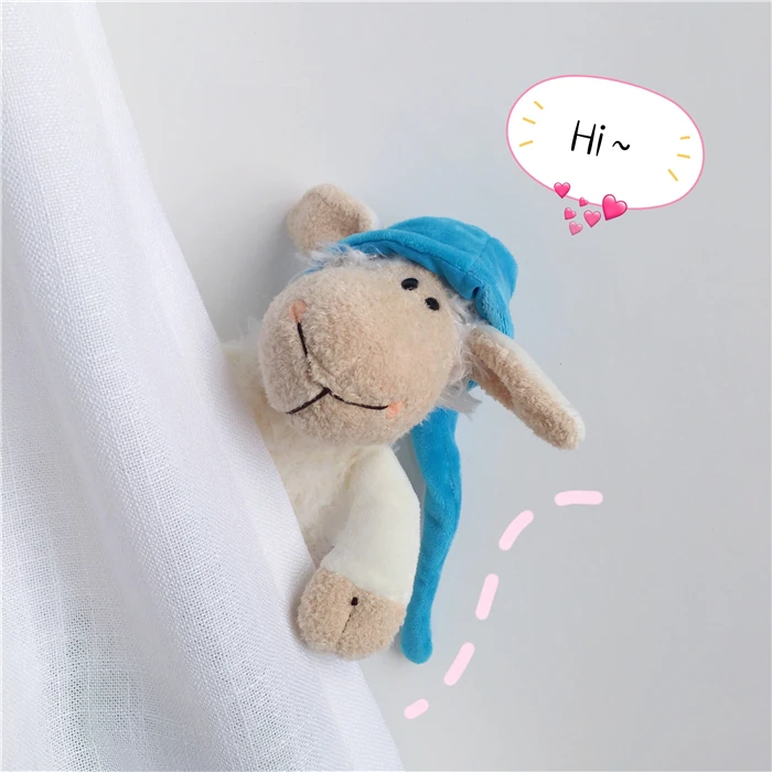 25-75 см ночной колпак овец сонный носить шляпу и овечья шерсть Мягкие плюшевые