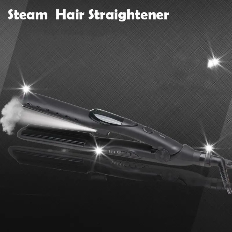 Steam Hair Straightener Straight Roll Dual-use Atomized Splint Tourmaline Ceramic Perm Device | Красота и здоровье