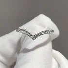 Серебряное кольцо с бриллиантами, 0,2 карат, цвет D, Муассанит, навсегда любовь, стрела, обручальное кольцо, женские Украшения из серебра 925 пробы