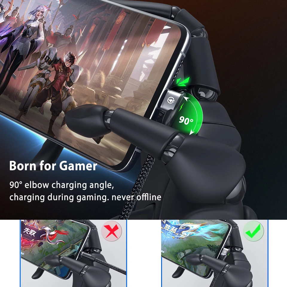 Магнитный кабель 90 градусов Micro USB Type-C зарядный для Samsung S20 A51 A70 3A быстрый передачи