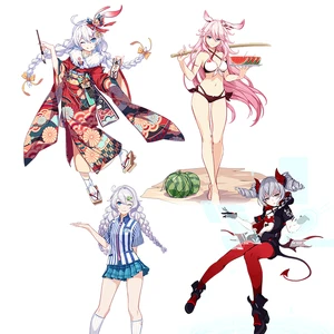 Аниме наклейка Three Ratels CA39 Honkai Impact 3rd для автомобиля, топливного бака, крышки автомобиля, ноутбука, декоративная наклейка, детская игрушка, наклейка