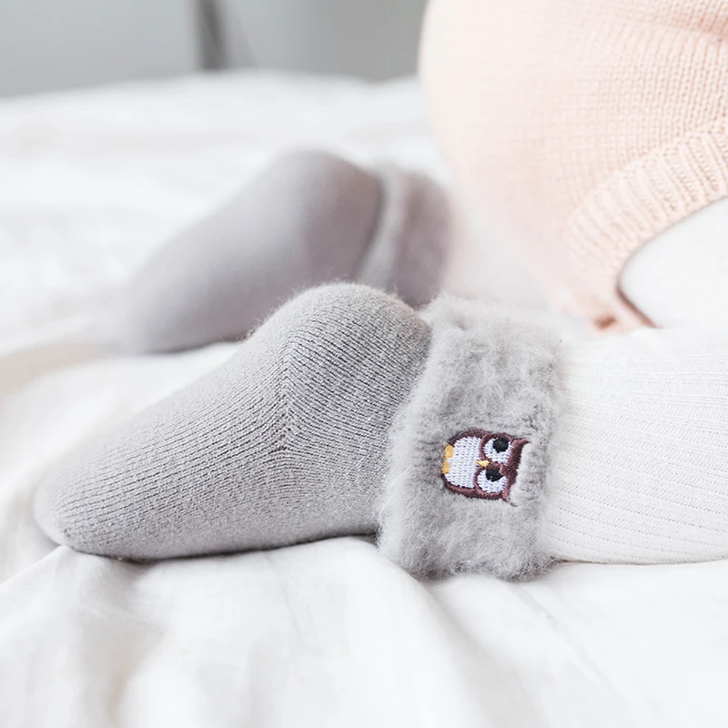 3pairs Newborn Baby Socks Winter Warm Christmas Infant Cartoon Girls Boys For Babies Cotton Toddler Soft New Born | Детская одежда и