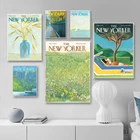 Постер для домашнего декора, журналы New Yorker, подарки, ретро, настенные картины, картины для гостиной, модульные картины без рамки