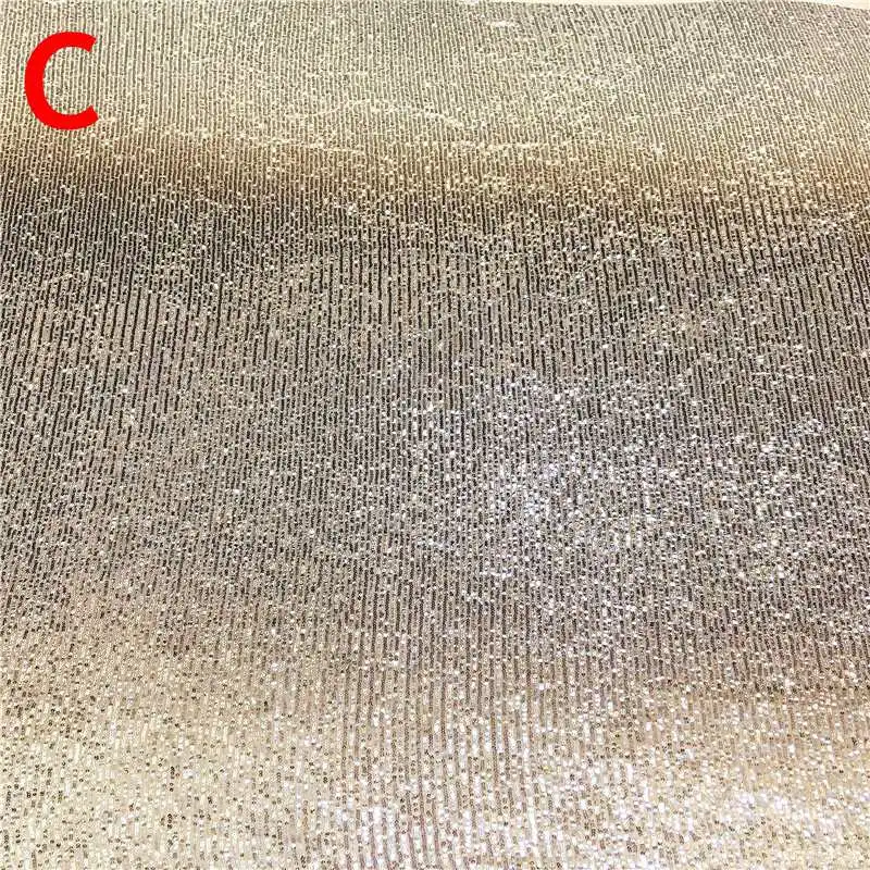 C GLace 1Y/Лот Новая мода зашифрованные градиентные Блестки Ткань для платье для девочки Свадебные украшения Аксессуары TX1301 - Цвет: C