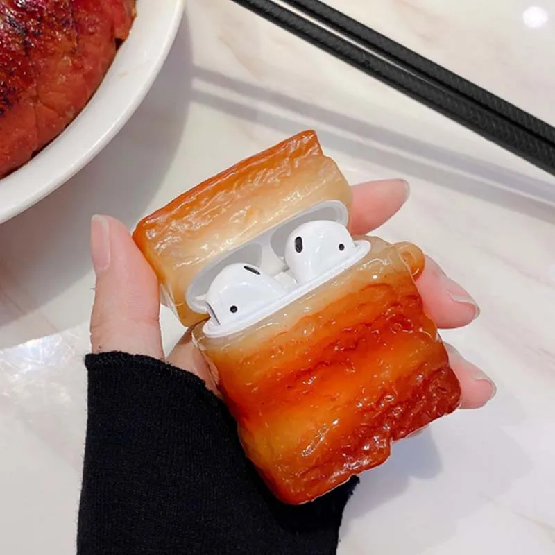 Мягкий силиконовый чехол для airpods 1 2 с рисунком свиного живота | Электроника