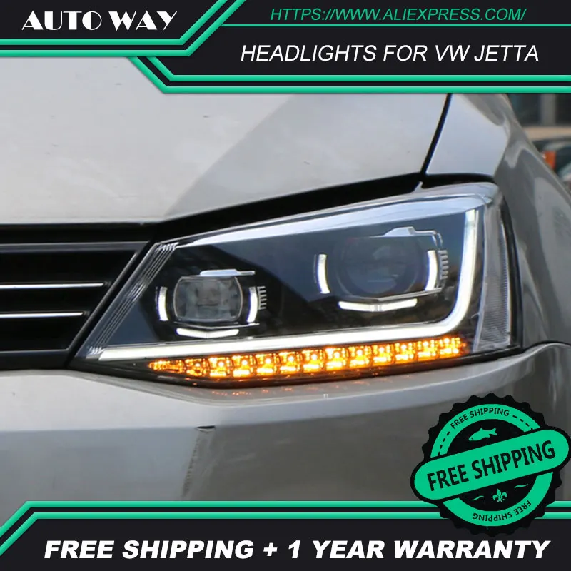 Автомобильный Стильный чехол для головного света VW jetta MK6 2012 2017 фары светодиодный
