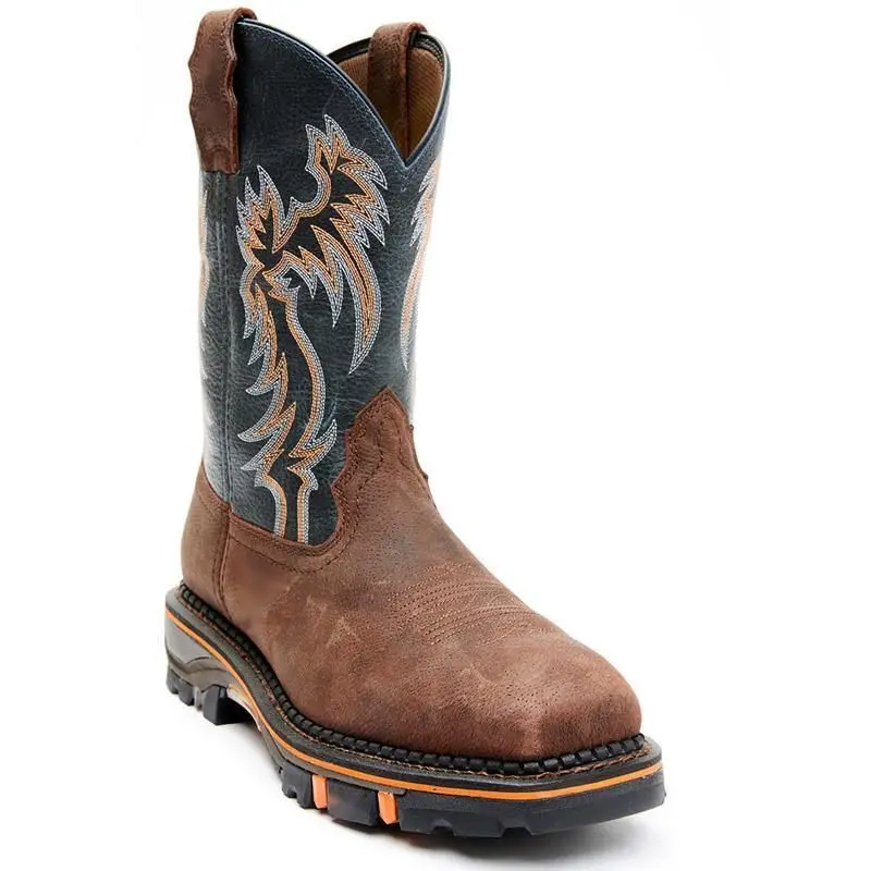 

Men PU Leather New Handmade Retro Knight Boots Snake Embroidery Pointed National Fashion Boots Casual Winter Combat Boots KR265