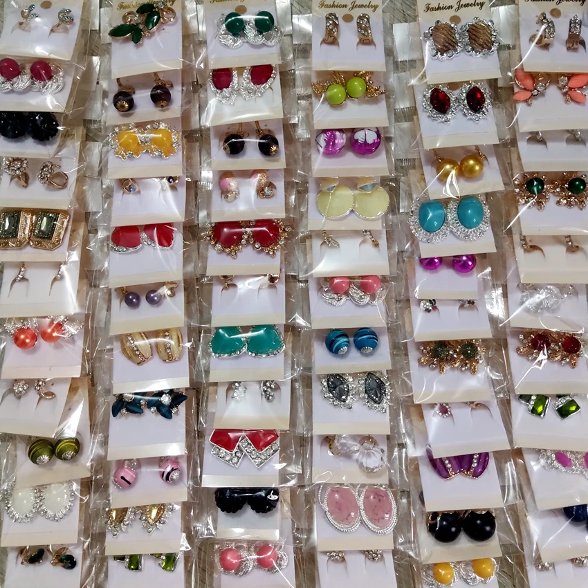 24 пары в ассортименте красивые женские серьги Винтажные серьги-кольца для