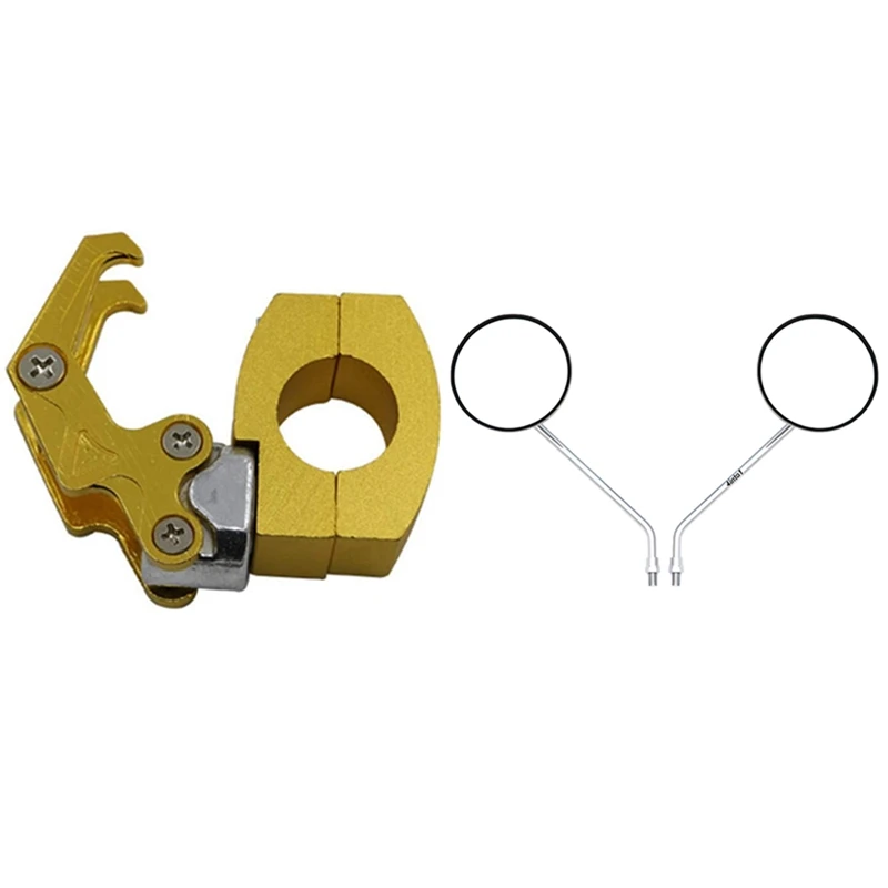 

Крючок для мотоциклетного шлема, вешалка для багажа, крючок-держатель с регулируемым винтажным зеркалом заднего вида для мотоцикла