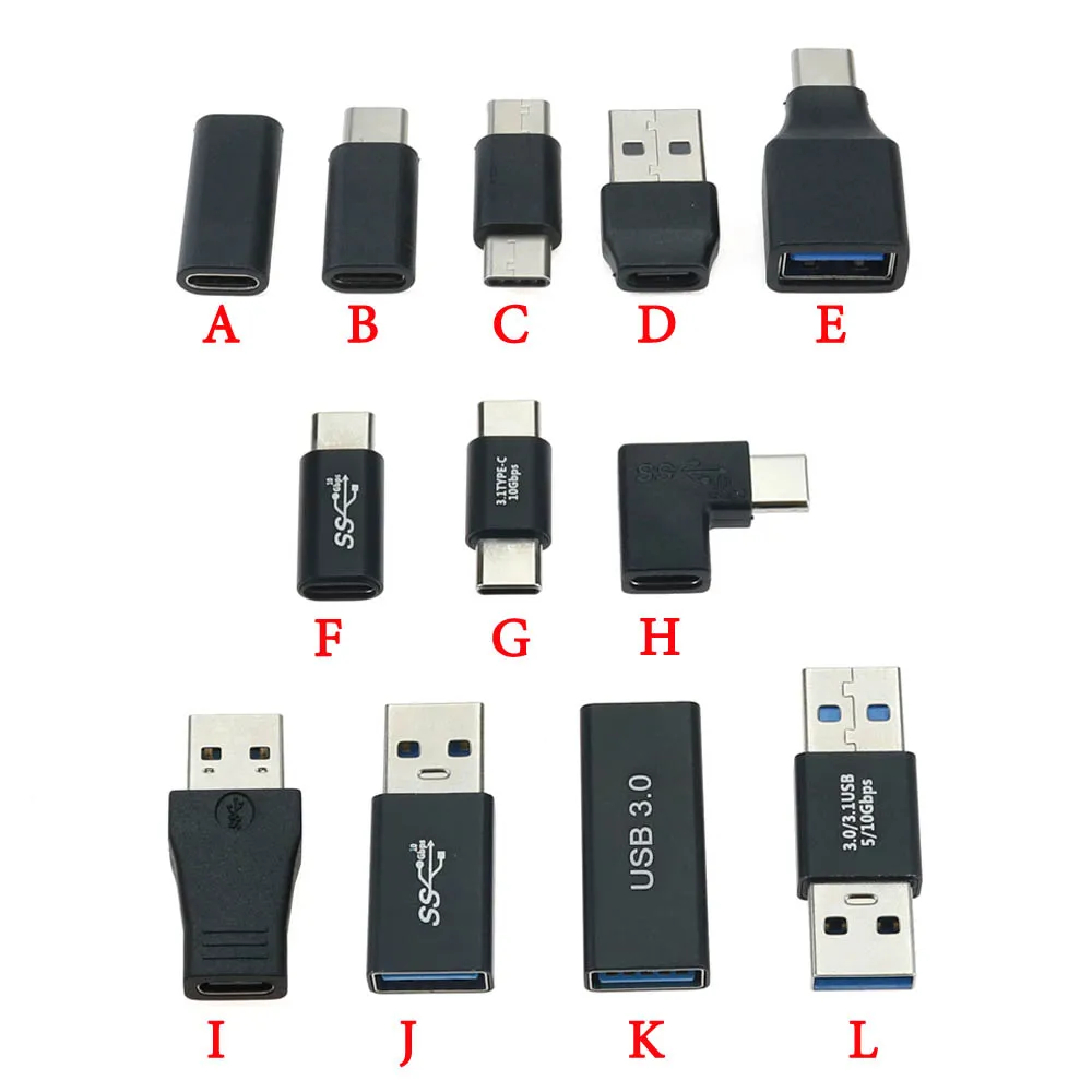 1pc USB Adapter Type C Male To USB3.0 Female USB To Type C Micro OTG Connector USB 3.0 to USB C Cable Mini Adapter Converter