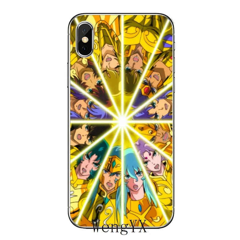 Чехол с изображением рыцаря зодиака аниме Saint Seiya для Samsung Galaxy S10 Lite S9 S8 S7 S6 edge Plus S5 S4