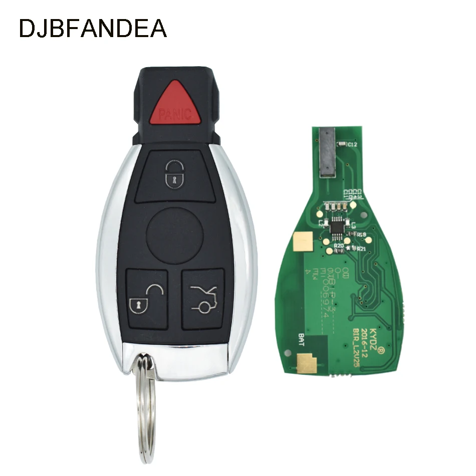 DJBFANDEA 433 МГц/315 МГц 4 кнопки Автомобильный Дистанционный ключ для Mercedes Benz W169 W245 W203