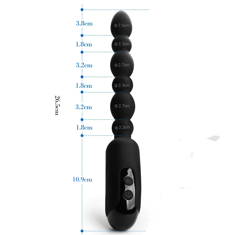 20 Speed Anal Vibrator for Men Prostate Massager Dual Motor Beads Butt Plug USB Charge Vibrators Sex Toys Adults Women |