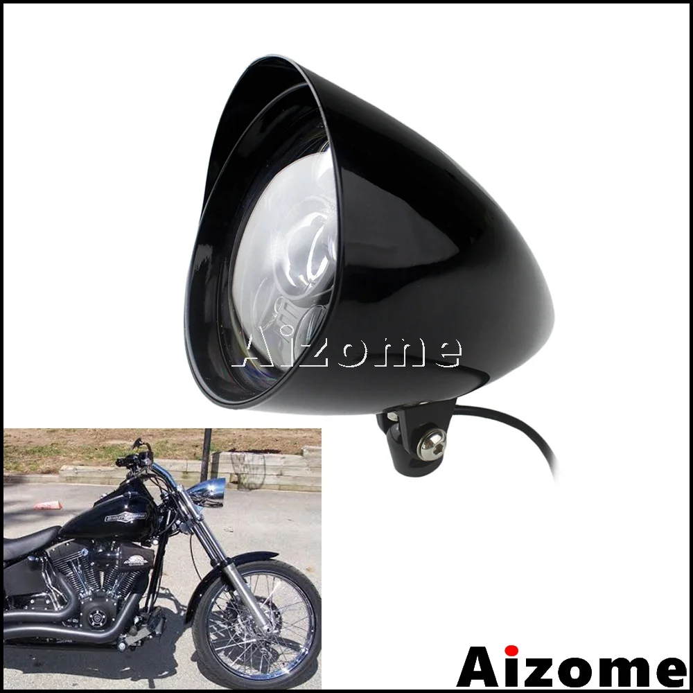 Мотоцикл белый светильник светодиодный налобный фонарь 5 75 &quotкозырек пуля