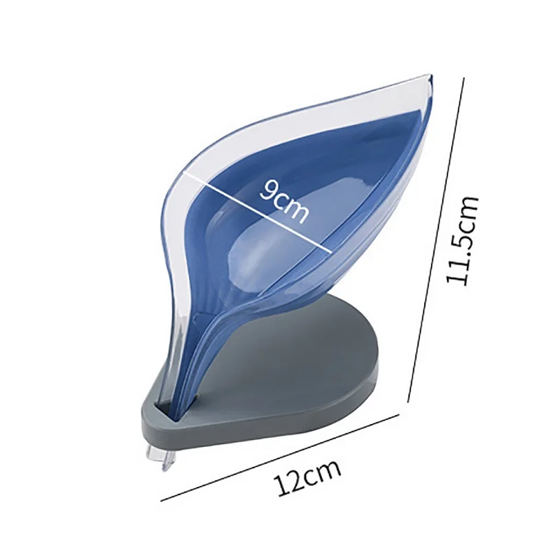 

Leaf Shape Soap Box Storage Rack Shape Cleaning Suction Holder Bathroom Soap Holder Drain Leaf Box gadgets Bathroom Storage Plat