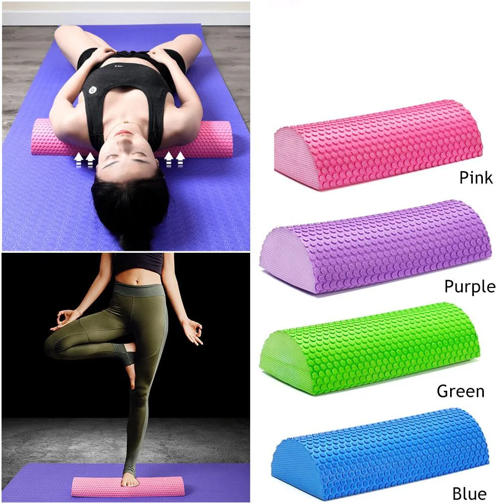 

Floating balance mat indoor sports semicircular massage foam roller yoga fitness equipment