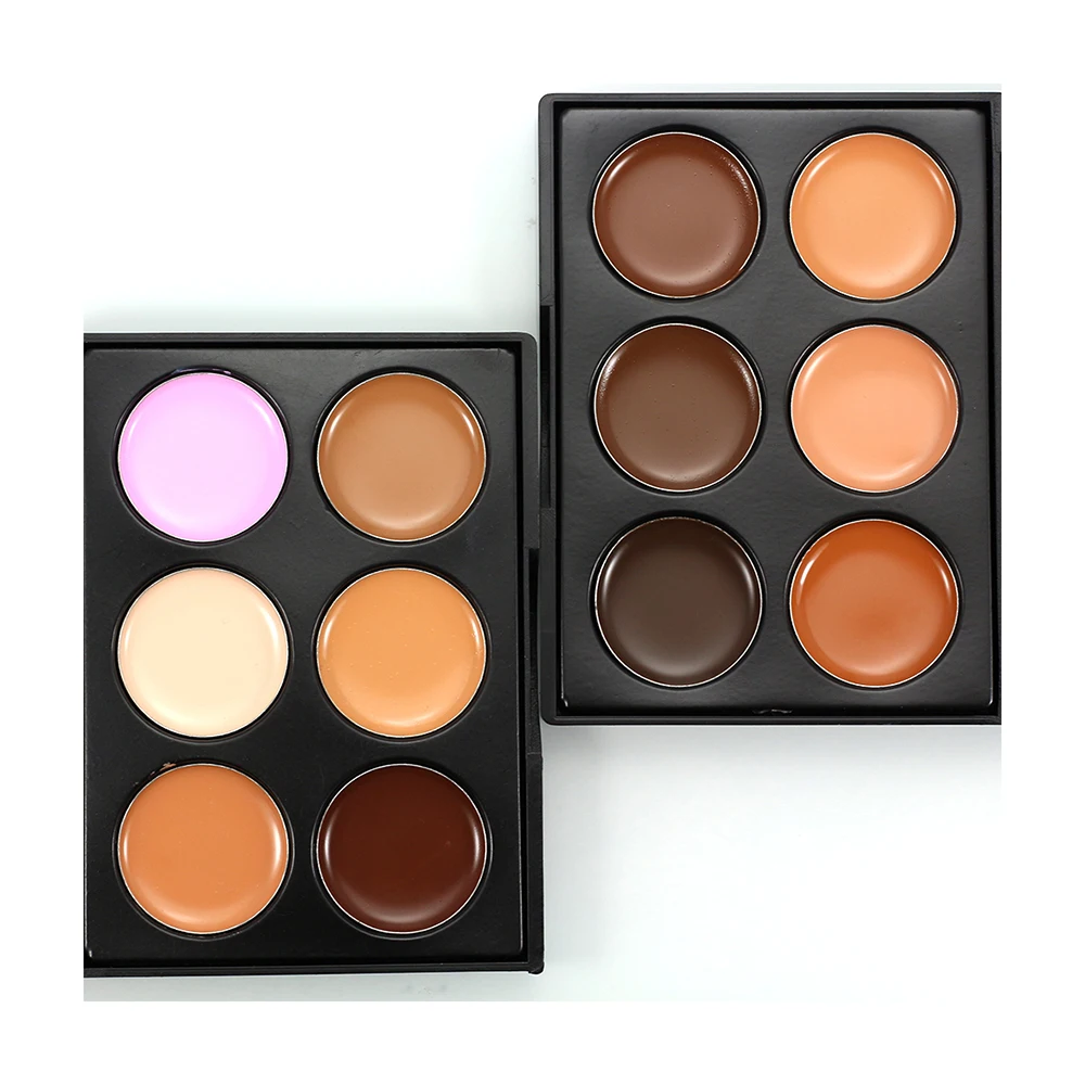 Новинка 2019 Профессиональный 6 цветов Макияж Косметика контур лица консилер