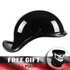 Новинка, немецкий полушлем для мотоцикла, Электрический скутер, мотовездеход, открытое лицо, Круизер, чоппер, винтажные шлемы, шапка для езды на мотоцикле