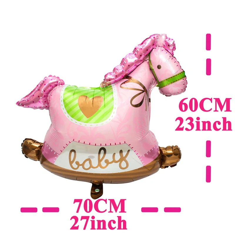 1pcs pink Trojan 5 шт. милый ребенок душ Фольга воздушные шары Babyshower игры Декор Платье для крестин; украшения его мальчик девочка Пол раскрыть Вечерние - Цвет: 1pcs pink Trojan