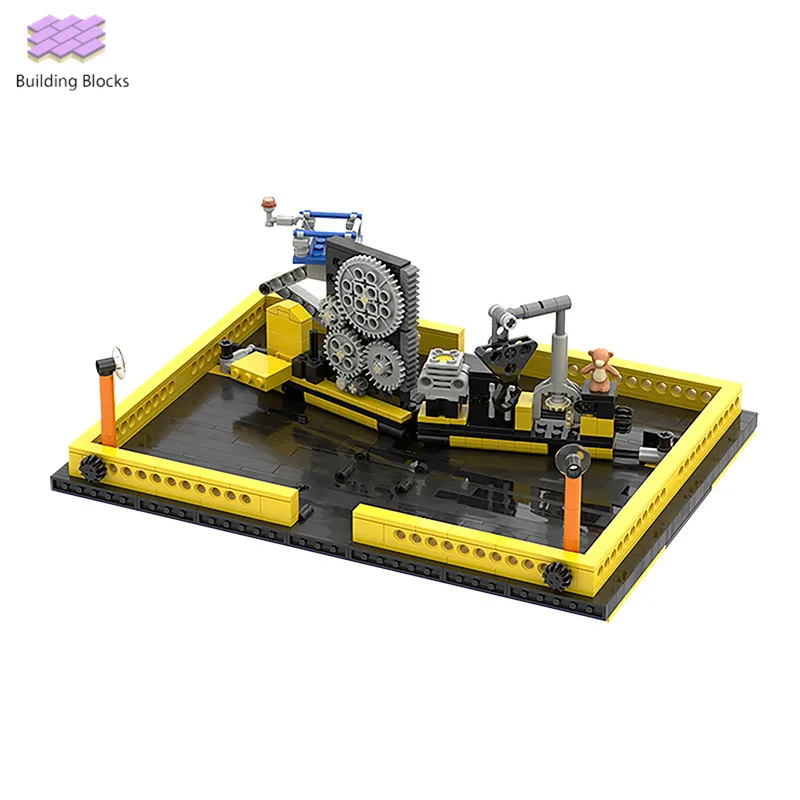 

Modular Pop up book high-tech sytle model building blocks Foldable book mechanical Books education toys bricks for kids gift
